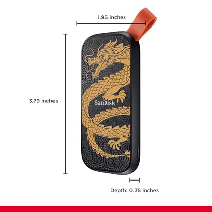 SanDisk 1TB Portable SSD SDSSDE30-1T00-GD25 External Solid State Drive USB-C 800MB/s
