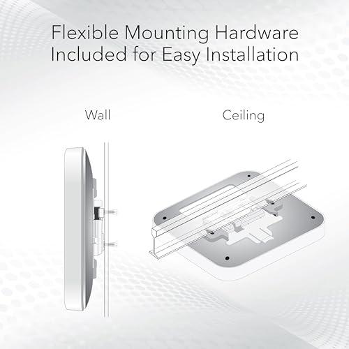 NETGEAR WAX610 WiFi 6 Dual-Band Wireless Access Point - 802.11ax - Indoor - 2500 sq ft Coverage