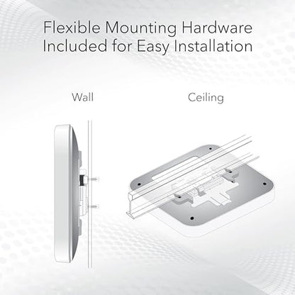 NETGEAR WAX610 WiFi 6 Dual-Band Wireless Access Point - 802.11ax - Indoor - 2500 sq ft Coverage