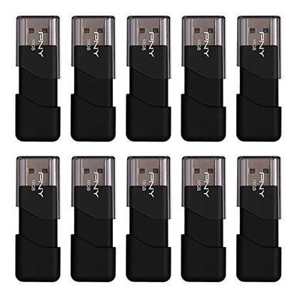 PNY 16GB P-FD16GX10ATT03-MP Flash Drive USB 2.0 Mobility Pack of 10