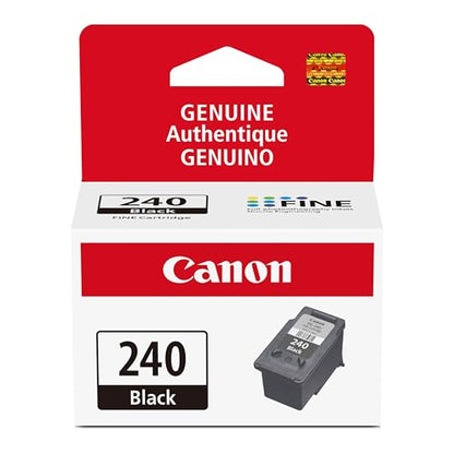 Canon PG-240 Genuine Black Ink Cartridge, 180 Page Yield, Compatible with MG2120/3122/3520, MX512, TS5120