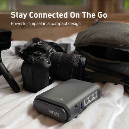 GL.iNet Dual-Band Wireless Router GDB008W3-050400ZX 1800 Mbps Wi-Fi 6 Ethernet Connectivity