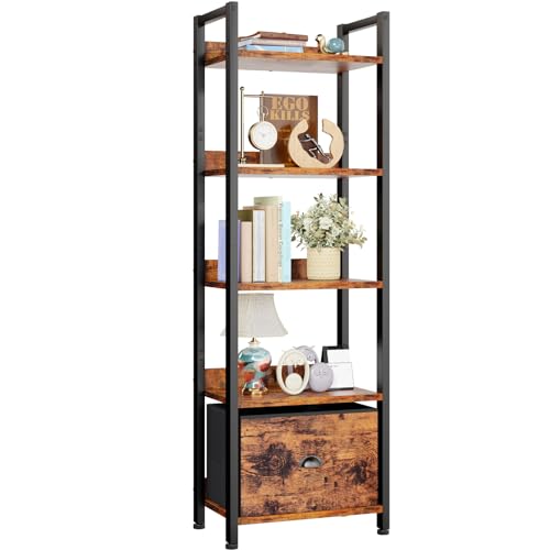 Furologee 5 Tier Shelf CTBS-5T-006 Freestanding Indoor Wood Organizer