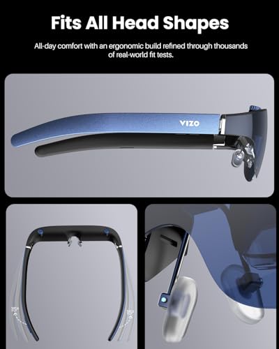 TOZO AR Glasses VIZO V1 1800 Nit Ultra-Bright Display 118inch Virtual Screen 2D/3D Mode