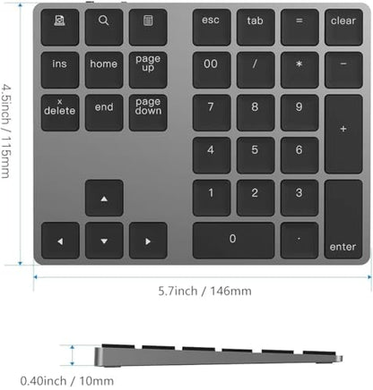 Lekvey 34 Keys Bluetooth Number Pad Model JP06B