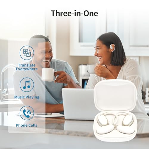 BeskooHome Language Translator Earbuds 50mAh Battery 150 Languages Bluetooth 5.0
