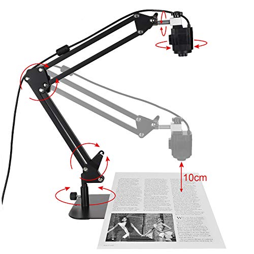 THUSTAND Document Camera XZC200 1080p USB 2.0 Adjustable Compact Overhead