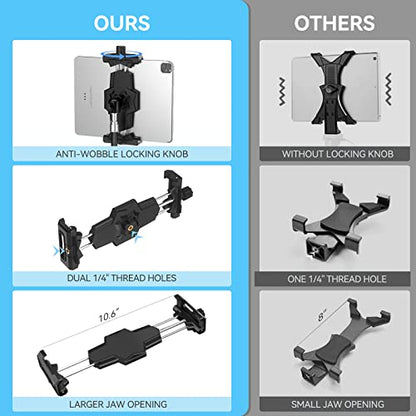 KDD 7.09 x 3.94 x 1.57 inches KDD-046 2 Pounds Adjustable Tablet Mount Tripod
