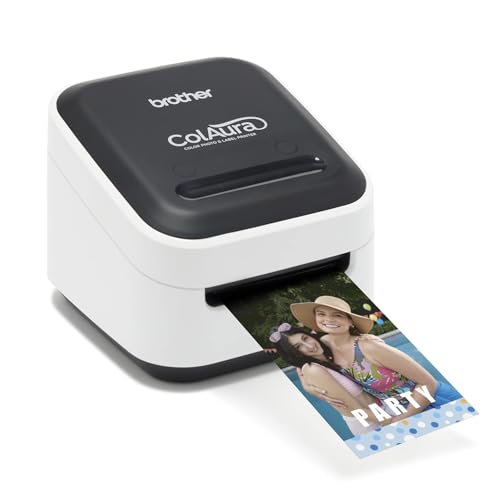 Brother VC500W Inkjet Color Photo and Label Printer Automatic ON, 313 DPI
