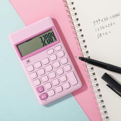 Mr. Pen 4.6" x 2.8" ZGUW003M344VC Standard Function LCD 12-Digit Calculator