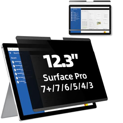 Mamol 12.3 Inch Magnetic Privacy Screen Protector for Surface Pro Models, Anti-Glare, Anti-Spy, Blue Light Blocking