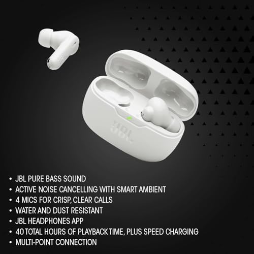 JBL Vibe Beam 2 JBLVBEAM2BLKAM True Wireless In-Ear Headphones 16 Ohm 20Hz - 20,000Hz