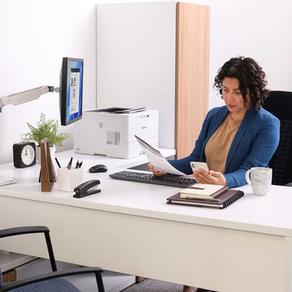 Brother HL-L5210DW Monochrome Laser Printer, 1200x1200 DPI, 48 ppm, Wireless, Duplex, 2 Trays, Ethernet and Wi-Fi Connectivity