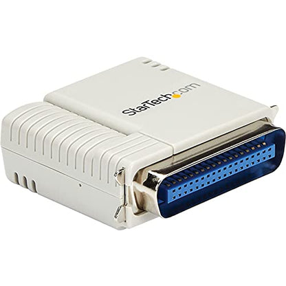 StarTech.com PM1115P2 1-Port Ethernet Print Server with 10/100 Mbps Network Speed, Beige
