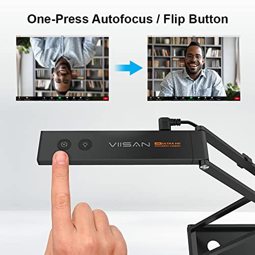VIISAN P4U-Pro 13MP 4K 2-Inch Document Camera USB Visualizer