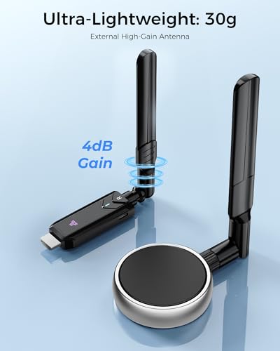 Tongtion 5.8"L x 3.7"W x 1" TGN-W3103-YK-US-001 1080P HDMI Wireless Transmitter/Receiver