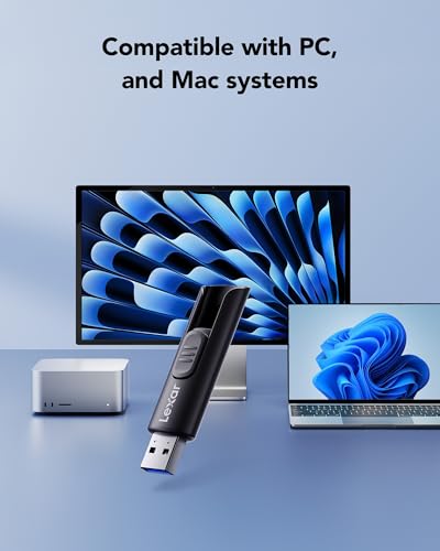 Lexar 64GB A30E USB 3.2 Gen 1 Flash Drive, Read Speed 100MB/s, USB Type-A, Lightweight