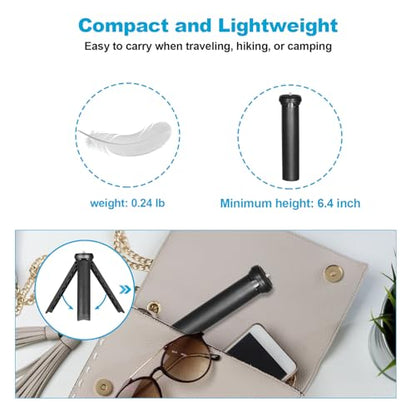 NexiGo 13 Inches TRIPOD-02-TC-BLK 1/4" Screw Mini Tripod