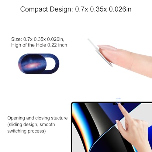 Cuxnoo 8-Count Webcam Cover Ultra Compact Privacy Slider Not Water Resistant Camera Privacy Cover
