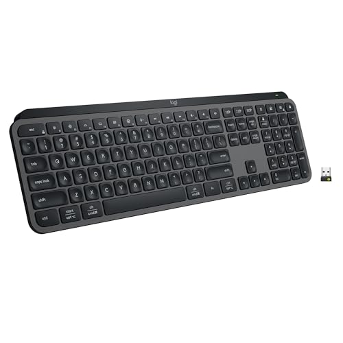 Logitech MX Keys S Wireless Keyboard 104 Keys Bluetooth Single Color Battery Powered QWERTY Graphite