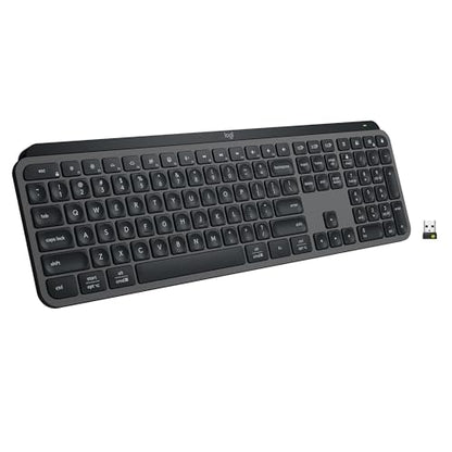 Logitech MX Keys S Wireless Keyboard 104 Keys Bluetooth Single Color Battery Powered QWERTY Graphite