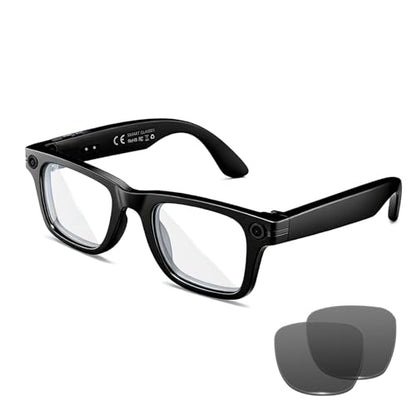 KWENRUN 1 Count KWENRUN Gen 4 Smart Glasses Bluetooth Hands-Free Calls Real-Time Translation Object Recognition Waterproof
