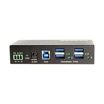 Gearmo 4-Port USB 3.0 Hub with ESD Protection and Industrial Enclosure
