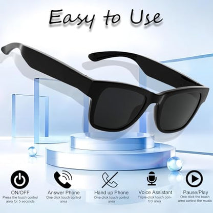 XOOMEER 1.5" B0G4M9ZM1P AI Smart Glasses - Translation, Bluetooth - Classic Plastic