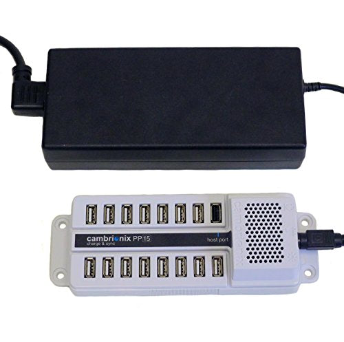 Datamation Systems 15-Port USB Sync and Charge Station DS-SC-PP15, 15 Watts, USB, Plastic
