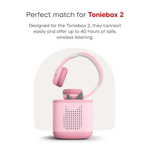 Tonies Cloud Pink Bluetooth Headphones 10003277 On-Ear 20Hz 20,000Hz Plastic Kid's Headphones