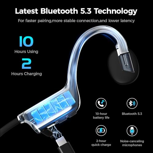 Ogogrs Open-Ear K08-New Bone Conduction Headphones Wireless Bluetooth Sports Earphones