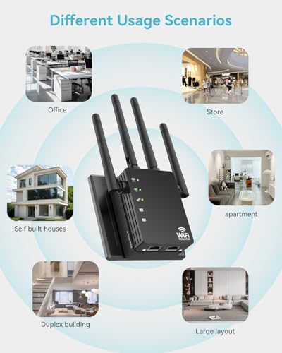 GEYILO 1.0 Count WD-R1200U 1200Mbps Dual-Band Wireless Repeater