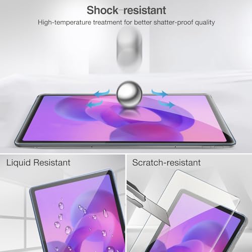 ProCase 2 Pack Screen Protector 9.65" x 6.89" Tempered Glass for Lenovo Idea Tab 11 Inch 2025/Tab M11/Tab K11 LTE