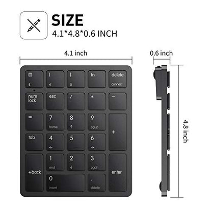 havit 26 Keys Bluetooth Numeric Keypad for PC, Laptop, Tablet - Wireless Rechargeable