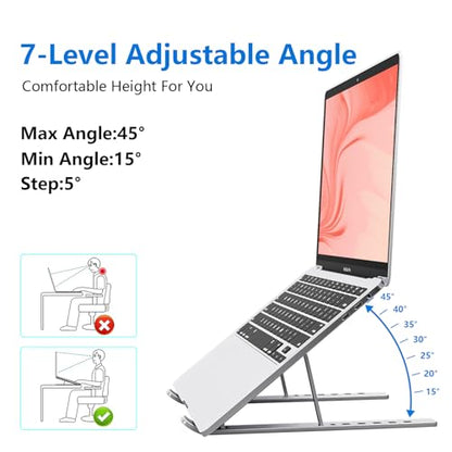 Sopholid 18-M-1 Tripod Laptop Stand Adjustable Aluminum Tabletop Mount