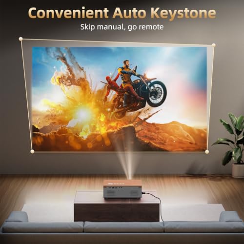 FUDONI Portable Projector GC888A 1920 x 1080 Full HD 320 ANSI Lumens LCD Projector