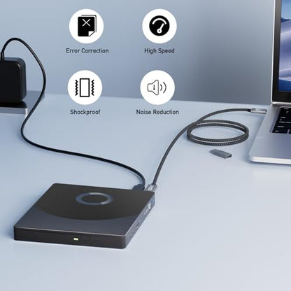 Yaeonku 8 in 1 External Blu-ray/DVD Drive e9ad71ec-7aff-44df-b3d6-2fb0f2e25a9b USB 3.0 Type-C