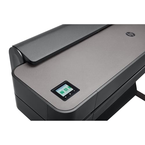 HP DesignJet T630 24" Inkjet Plotter Printer, 30 ppm, Color Output, Touchscreen, Wireless Connectivity
