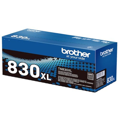 Brother TN830XL Black High Yield Toner Cartridge for Laser Printers - 3000 Page Yield