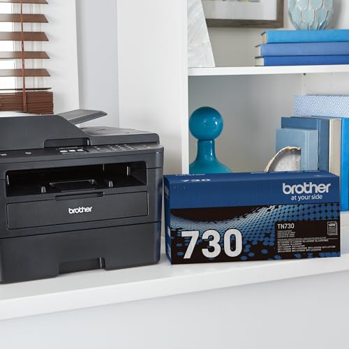 Brother TN730 Standard Yield Toner Cartridge, 1200 Pages, Black, DCP-L2550DW, HL-L2350DW, MFC-L2710DW
