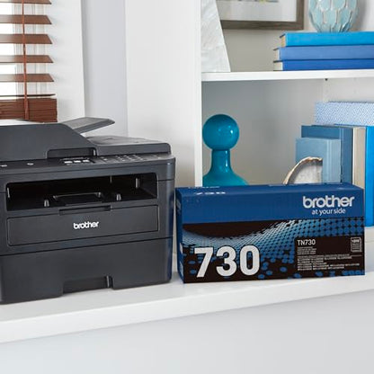 Brother TN730 Standard Yield Toner Cartridge, 1200 Pages, Black, DCP-L2550DW, HL-L2350DW, MFC-L2710DW