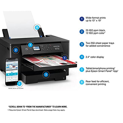 Epson WorkForce Pro WF-7310 Inkjet Printer Up to 13" x 19" 4800 x 2400 dpi All-In-One