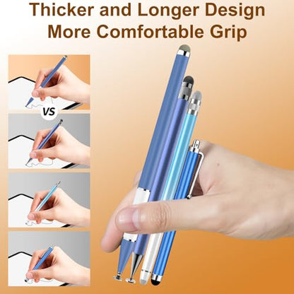 Bopomofo Stylus Pen 5 Count Alloy Touchscreen Compatible Extended Design