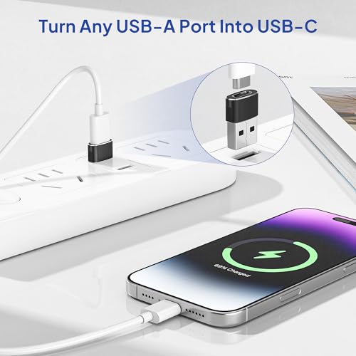 Elebase USB-C Female to Type A Male Adapter (4-Pack)