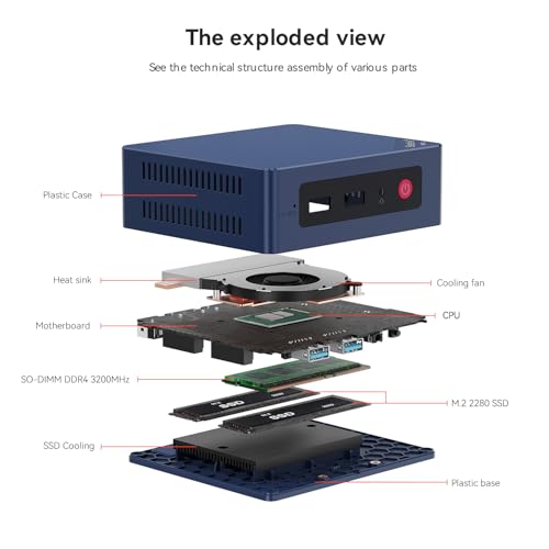 Beelink Mini PC Mini S12 Intel Celeron N95 4-Core 3.4GHz 4K UHD Mini Computer