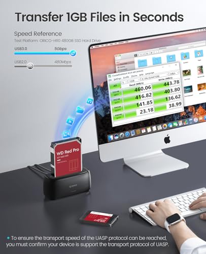 ORICO 3.5 Inch External Hard Drive Dock DD18U3-US USB 3.0 HDD Docking Station