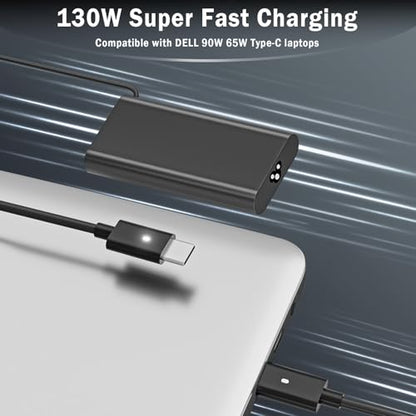 PIOEVTKA 130W USB Type C Laptop Charger Adapter SM130CS-01