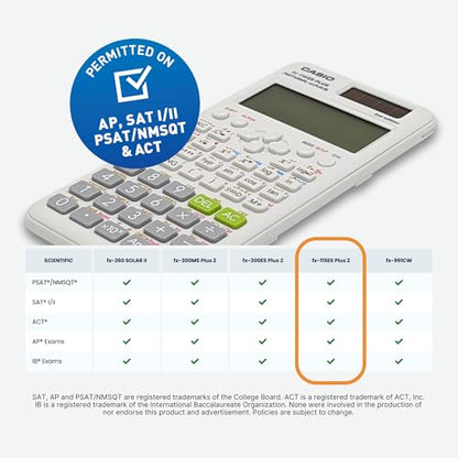 Casio 6.5cm FX-115ESPLS2 LCD Advanced Scientific Calculator