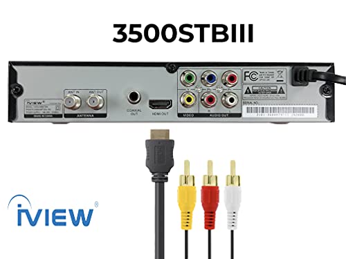 IVIEW 3500STB III Surface Mount Digital Converter Box, HDMI, USB, 4 Channels, 26 Pins, Plastic