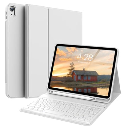 KVTVOU 11 Inch Keyboard Case for iPad (A16) 10th/11th Generation (Model: A3354/A3355/A3356/A2696/A2757/A2777/A3162) Bluetooth Detachable Keyboard Cover
